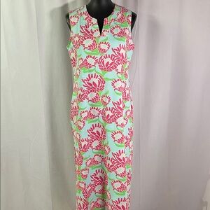 Sailor Sailor Lotus Print Sleeveless Lucille Maxi Dress